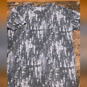 Old Navy Men's Short Sleeve Gray Tie-Dye Tee Small